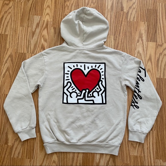 TALENTLESS x KIETH HARING MENS BONE HOODIE XS S XL - Picture 2 of 16